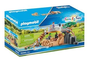 70343 PLAYMOBIL® Family Fun Zoologijos sodo liūtų šeimyna kaina ir informacija | Konstruktoriai ir kaladėlės | pigu.lt