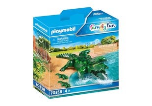 70358 PLAYMOBIL® Family Fun Aligatorius su vaikais kaina ir informacija | Konstruktoriai ir kaladėlės | pigu.lt