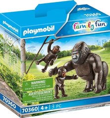 70360 PLAYMOBIL® Family Fun Горилла с детьми цена и информация | Конструкторы и кубики | pigu.lt