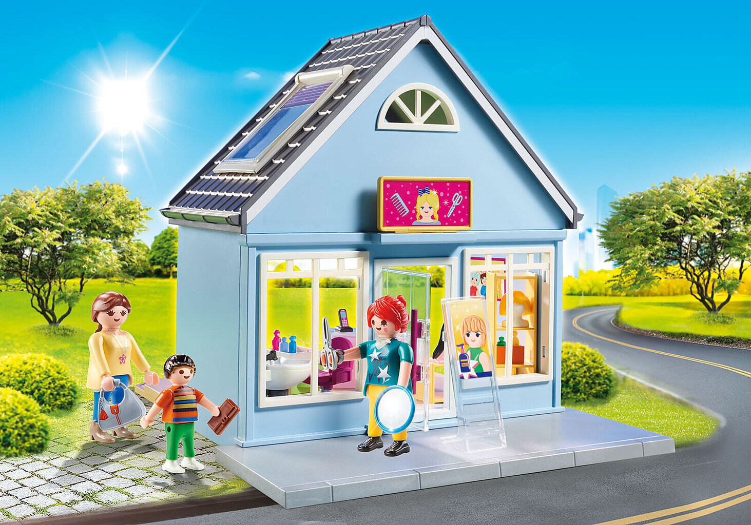 70376 PLAYMOBIL® City Life Kirpykla цена и информация | Konstruktoriai ir kaladėlės | pigu.lt