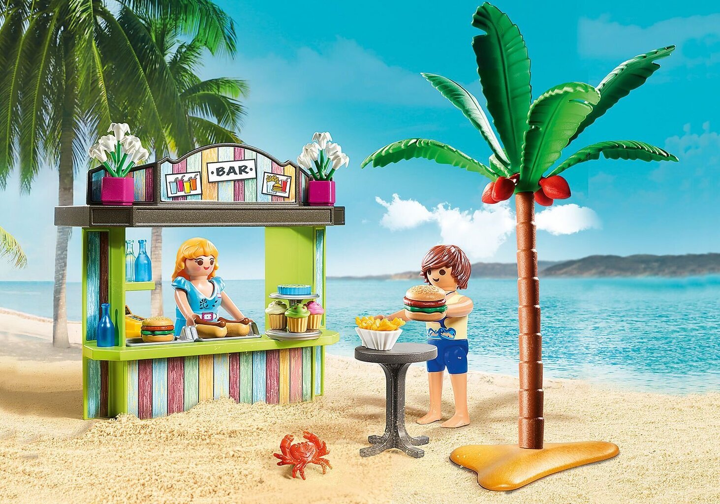 70437 PLAYMOBIL® Family Fun Paplūdimio užkandinė kaina ir informacija | Konstruktoriai ir kaladėlės | pigu.lt