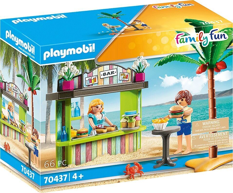 70437 PLAYMOBIL® Family Fun Paplūdimio užkandinė kaina ir informacija | Konstruktoriai ir kaladėlės | pigu.lt