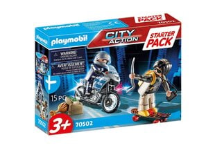 70502 PLAYMOBIL® City Action Полицейский поиск на мотоцикле цена и информация | Конструкторы и кубики | pigu.lt