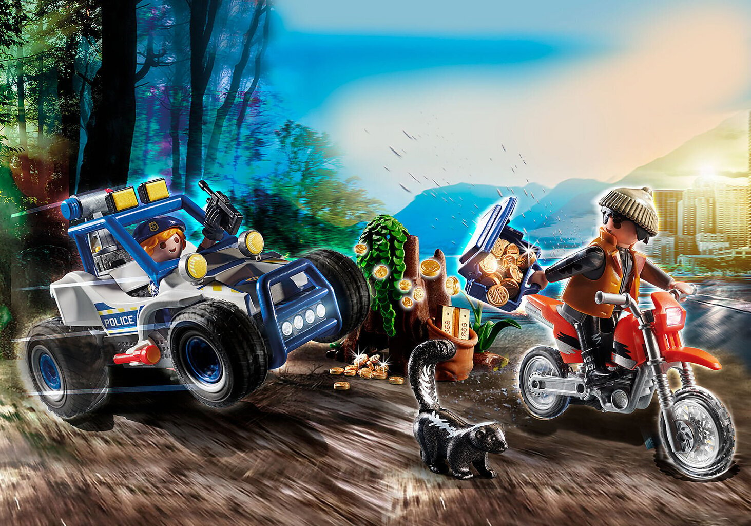 70570 PLAYMOBIL® City Action Policijos misija su visureigiu kaina ir informacija | Konstruktoriai ir kaladėlės | pigu.lt