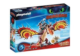 70731 PLAYMOBIL® Dragons Гонки драконов: Snotlout ir Hookfang цена и информация | Конструкторы и кубики | pigu.lt