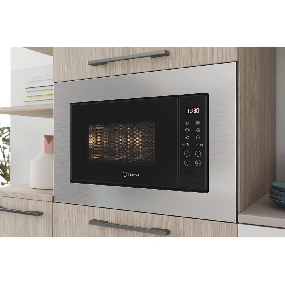 Indesit MWI 120 GX цена и информация | Mikrobangų krosnelės | pigu.lt