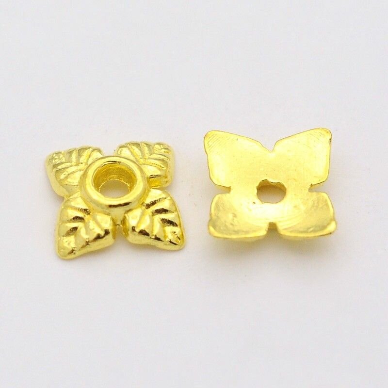 Kepurėlė MD1832, 6x6x2 mm, 10 vnt. цена и информация | Papuošalų gamybai, vėrimui | pigu.lt