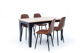 Bond Artisan Oak pietų stalas 120 cm rudas kaina ir informacija | Virtuvės ir valgomojo stalai, staliukai | pigu.lt