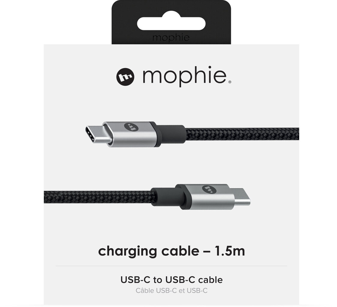 Cable Mophie Charge/Sync Cable USB-C USB-C (3.1) 1.5m цена и информация | Laidai telefonams | pigu.lt