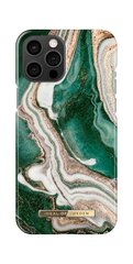 iDeal of Sweden Golden Jade Marble, skirtas Apple iPhone 12 Pro Max, žalias kaina ir informacija | Telefono dėklai | pigu.lt