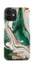 iDeal of Sweden Golden Jade Marble dėklas, skirtas Apple iPhone 12 / 12 Pro kaina ir informacija | Telefonų dėklai | pigu.lt