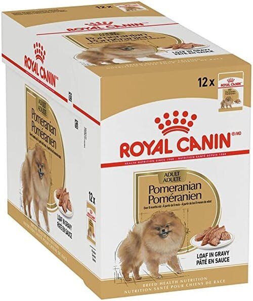 Royal Canin Pomeranian drėgnas maistas Pomeranijos veislės šunims, 12x85g kaina ir informacija | Konservai šunims | pigu.lt