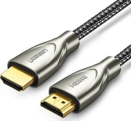 UGREEN HDMI laidas 2.0, 1 m, pilkas, HD131 kaina ir informacija | Kabeliai ir laidai | pigu.lt