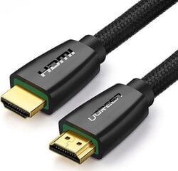 Ugreen HD118 HDMI laidas, 4K 1m, juodas kaina ir informacija | Kabeliai ir laidai | pigu.lt