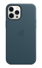 Apple чехол для iPhone 12 Pro Max Leather Case with MagSafe, Baltic Blue цена и информация | Чехлы для телефонов | pigu.lt