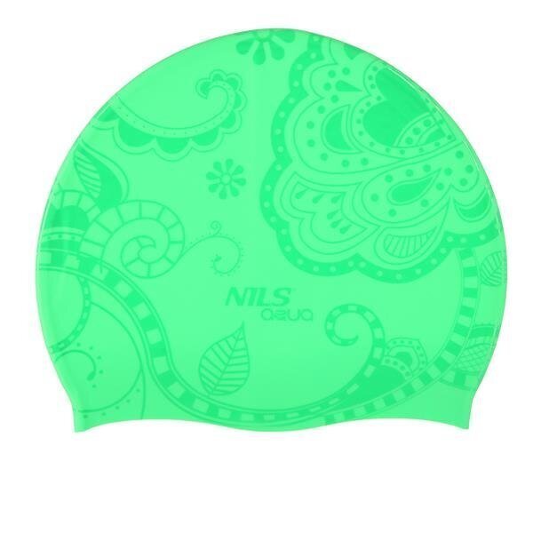 Plaukimo kepuraitė Nils Aqua G-Type Woman SE24, žalia kaina ir informacija | Plaukimo kepuraitės | pigu.lt