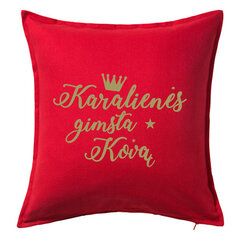Dekoratyvinė pagalvėlė „Karalienės gimsta kovą", raudona. kaina ir informacija | Originalios pagalvės, užvalkalai | pigu.lt