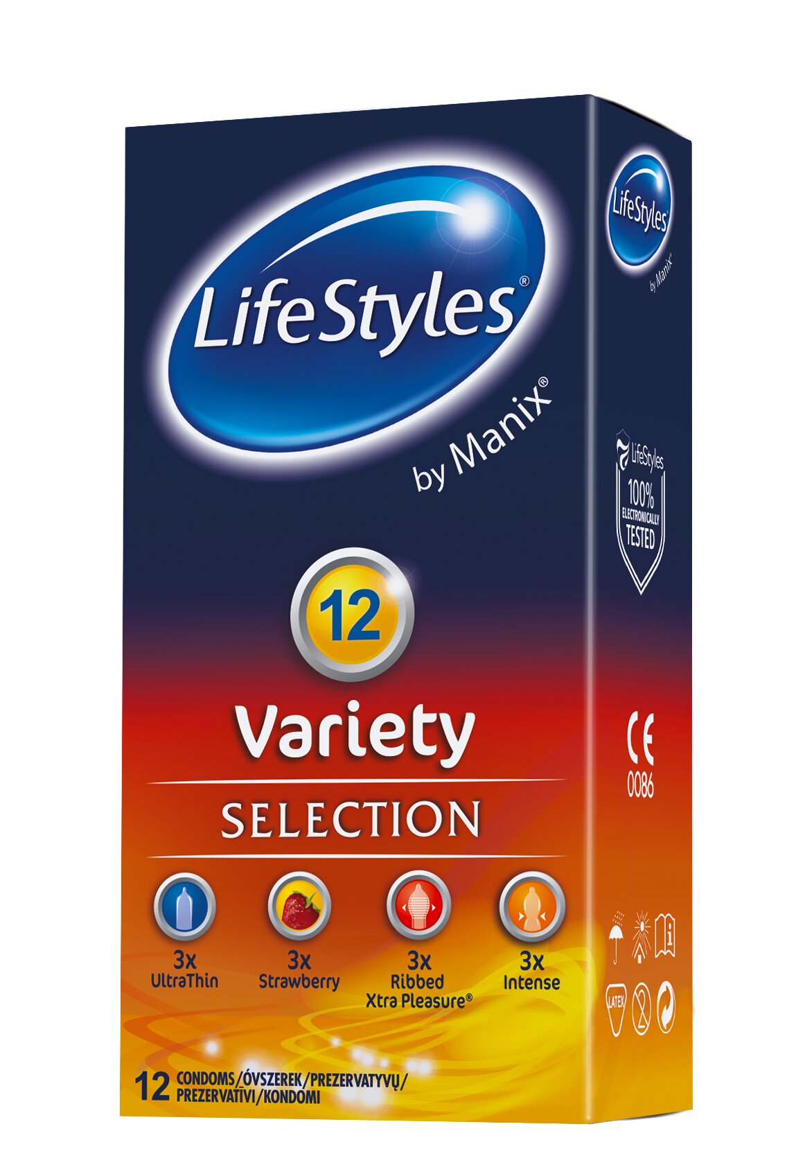 Презервативы LIFESTYLES VARIETY, 12 шт. цена | n18.pigu.lt