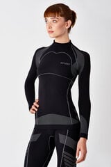 Marškinėliai moterims Spaio Thermo 03, juodi kaina ir informacija | Termo apatiniai moterims | pigu.lt