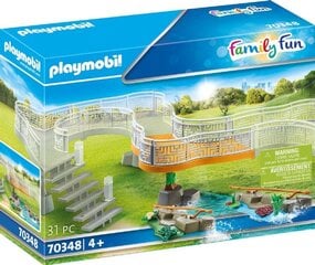 70348 PLAYMOBIL® Family Fun Zoologijos sodo apžvalgos tiltelio pratęsimas kaina ir informacija | Konstruktoriai ir kaladėlės | pigu.lt