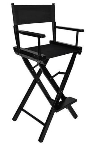 Makiažo kėdė, sulankstoma, juoda цена и информация | Kosmetiniai staliukai | pigu.lt