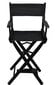 Makiažo kėdė, sulankstoma, juoda kaina ir informacija | Kosmetiniai staliukai | pigu.lt