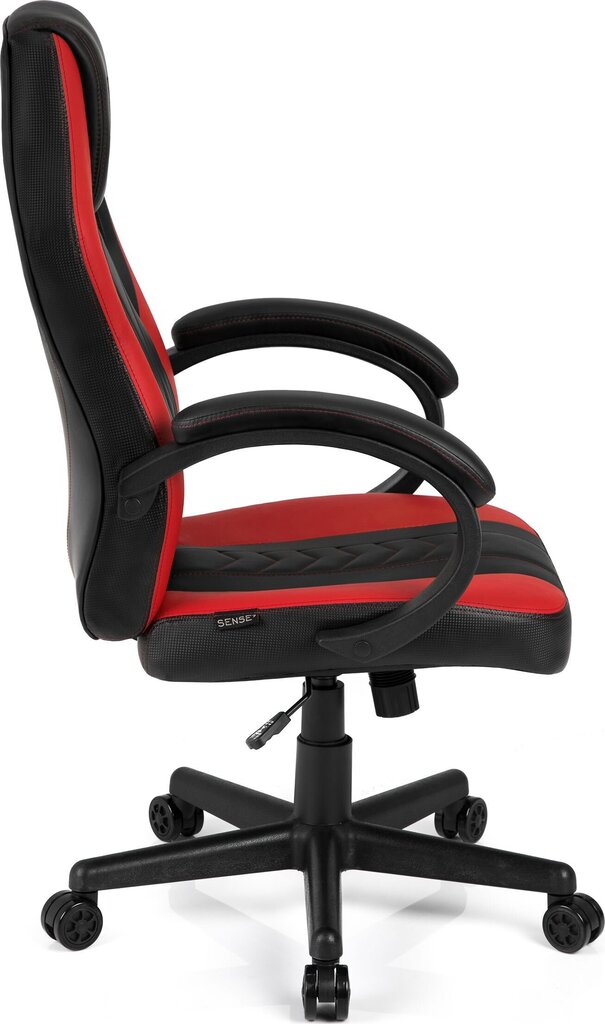 Žaidimų kėdė Sense7 Prism, juoda/raudona kaina ir informacija | Biuro kėdės | pigu.lt