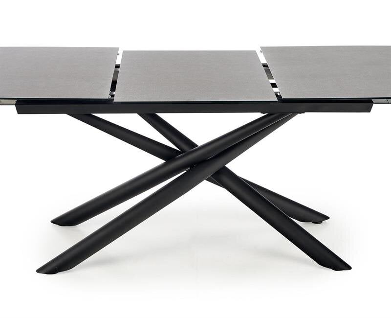 Stalas Halmar Capello, pilkas/juodas kaina ir informacija | Virtuvės ir valgomojo stalai, staliukai | pigu.lt
