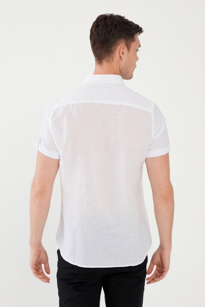 Lininiai marškiniai vyrams Mcl kaina ir informacija | Vyriški marškiniai | pigu.lt