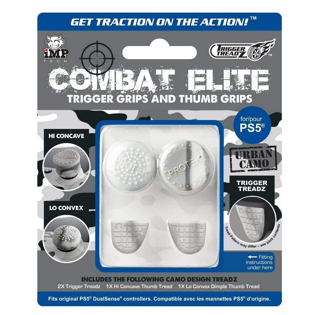 iMP Tech Combat Elite - Trigger and Thumb Grips (PS5) kaina ir informacija | Žaidimų pultai  | pigu.lt