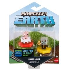 Minecraft Earth 2-Pack Pig and Undying Evoker Boost Minifigures kaina ir informacija | Žaidėjų atributika | pigu.lt