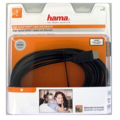 Hama High Speed HDMI 2.0b Cable with Ethernet, 5m kaina ir informacija | Hama Buitinė technika ir elektronika | pigu.lt