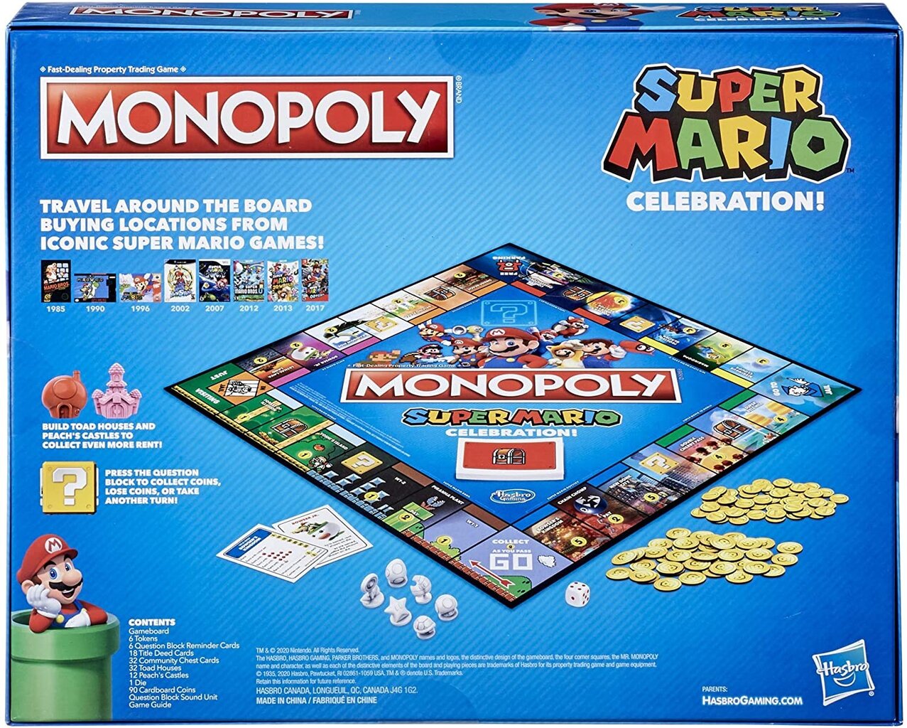 Stalo žaidimas Monopoly Super Mario Celebration! цена и информация | Stalo žaidimai, galvosūkiai | pigu.lt