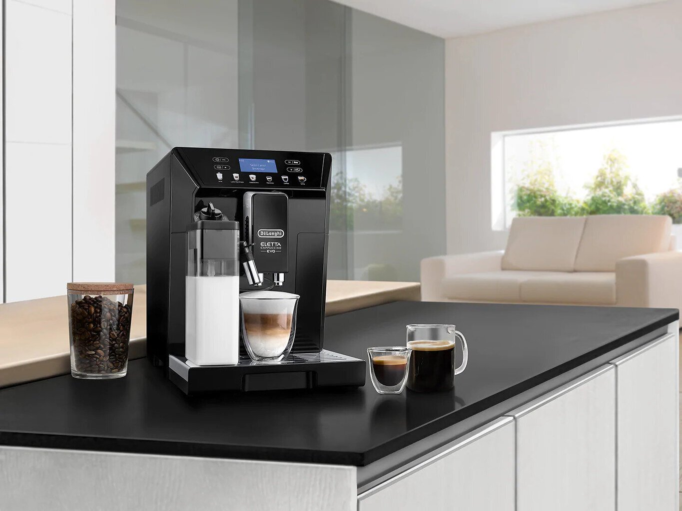 Delonghi Eletta Cappuccino Evo ECAM46.860.B kaina ir informacija | Kavos aparatai | pigu.lt