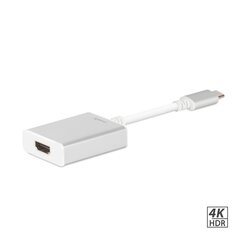 Fusion Multimedia Adapter Type-C to HDMI (4K @ 30Hz, 1080P @ 60Hz), серебристый цена и информация | Адаптеры, USB-разветвители | pigu.lt