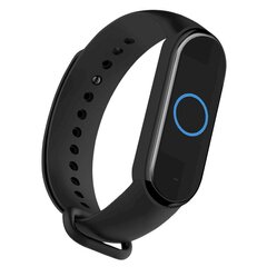 Fusion Wave Ремешок для часов Xiaomi Mi Band 5, черный цена и информация | Аксессуары для смарт-часов и браслетов | pigu.lt