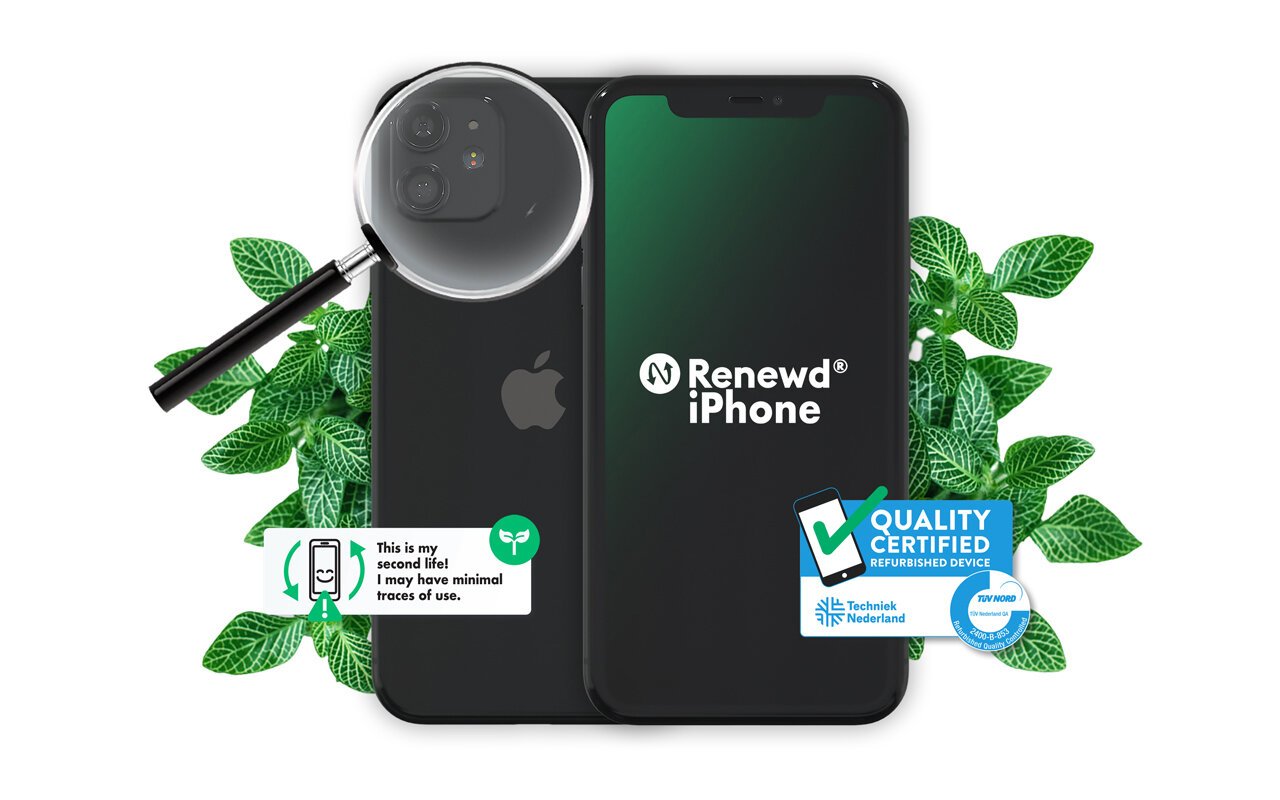 Телефон Renewd® iPhone 11 64GB Black цена | pigu.lt