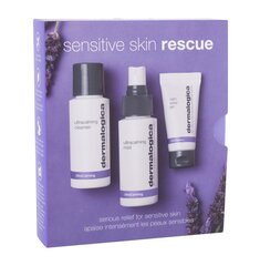 Rinkinys Dermalogica Sensitive Skin Rescue: veido drėkiklis, 10 ml + veido dulksna, 50 ml + veido prausiklis, 50 ml kaina ir informacija | Veido kremai | pigu.lt