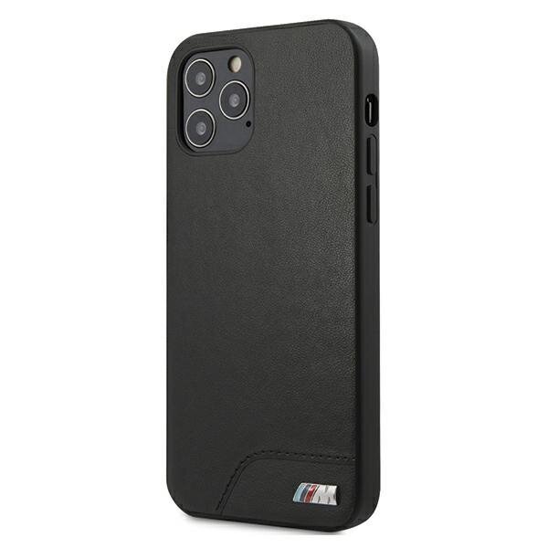 Originalus dėklas / Case Apple iPhone 12 Pro Max BMW M Collection Leather, juodas kaina ir informacija | Telefono dėklai | pigu.lt