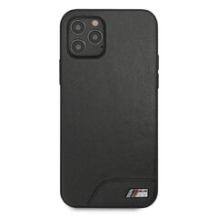 Originalus dėklas / Case Apple iPhone 12 Pro Max BMW M Collection Leather, juodas kaina ir informacija | Telefono dėklai | pigu.lt