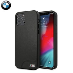 Оригинальный чехол / Case для Apple iPhone 12 Pro Max BMW M Collection из 100% натуральной кожи Черный цена и информация | Чехлы для телефонов | pigu.lt