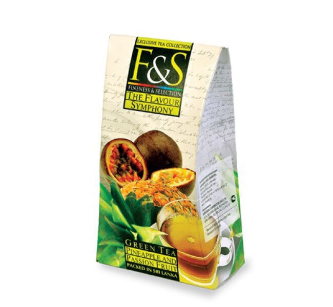 F&S Pineapple & Passion Fruit žalioji arbata, 100g kaina ir informacija | Arbata | pigu.lt