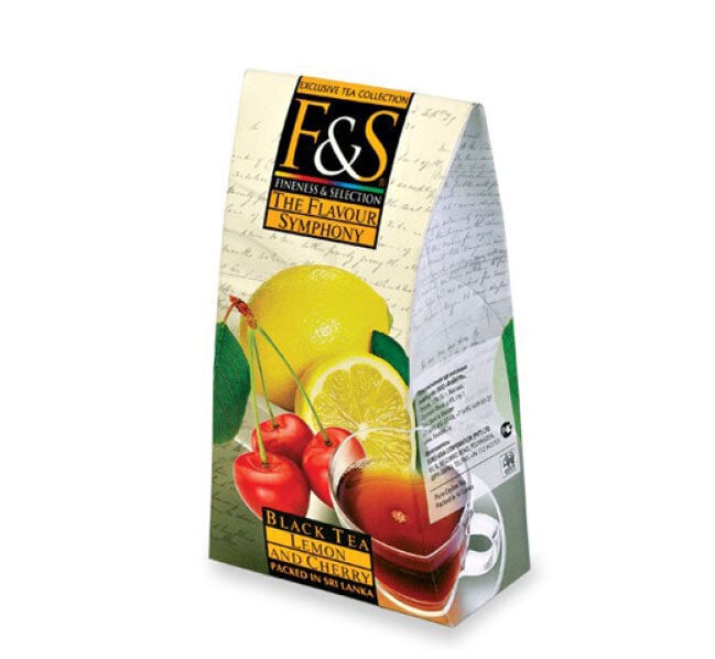 F&S Lemon & Cherry juoda arbata, 100g kaina ir informacija | Arbata | pigu.lt