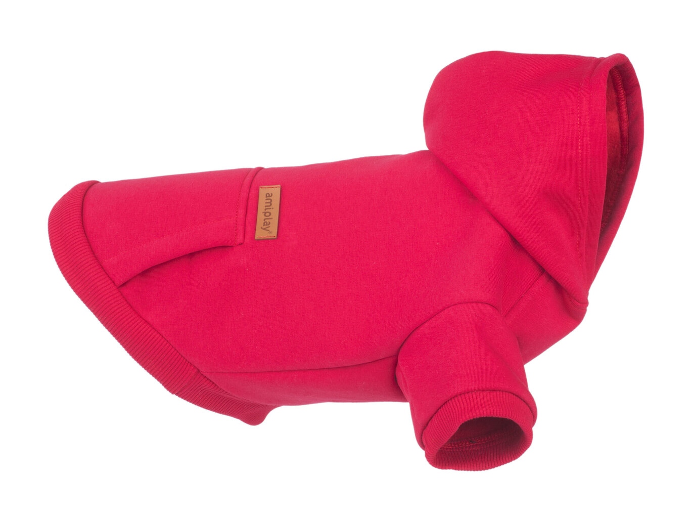 Amiplay džemperis su gobtuvu Texas, XS, raudonas kaina ir informacija | Drabužiai šunims | pigu.lt