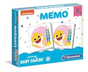 Atminties (Memo) žaidimas Clementoni, Baby Shark kaina ir informacija | Stalo žaidimai, galvosūkiai | pigu.lt