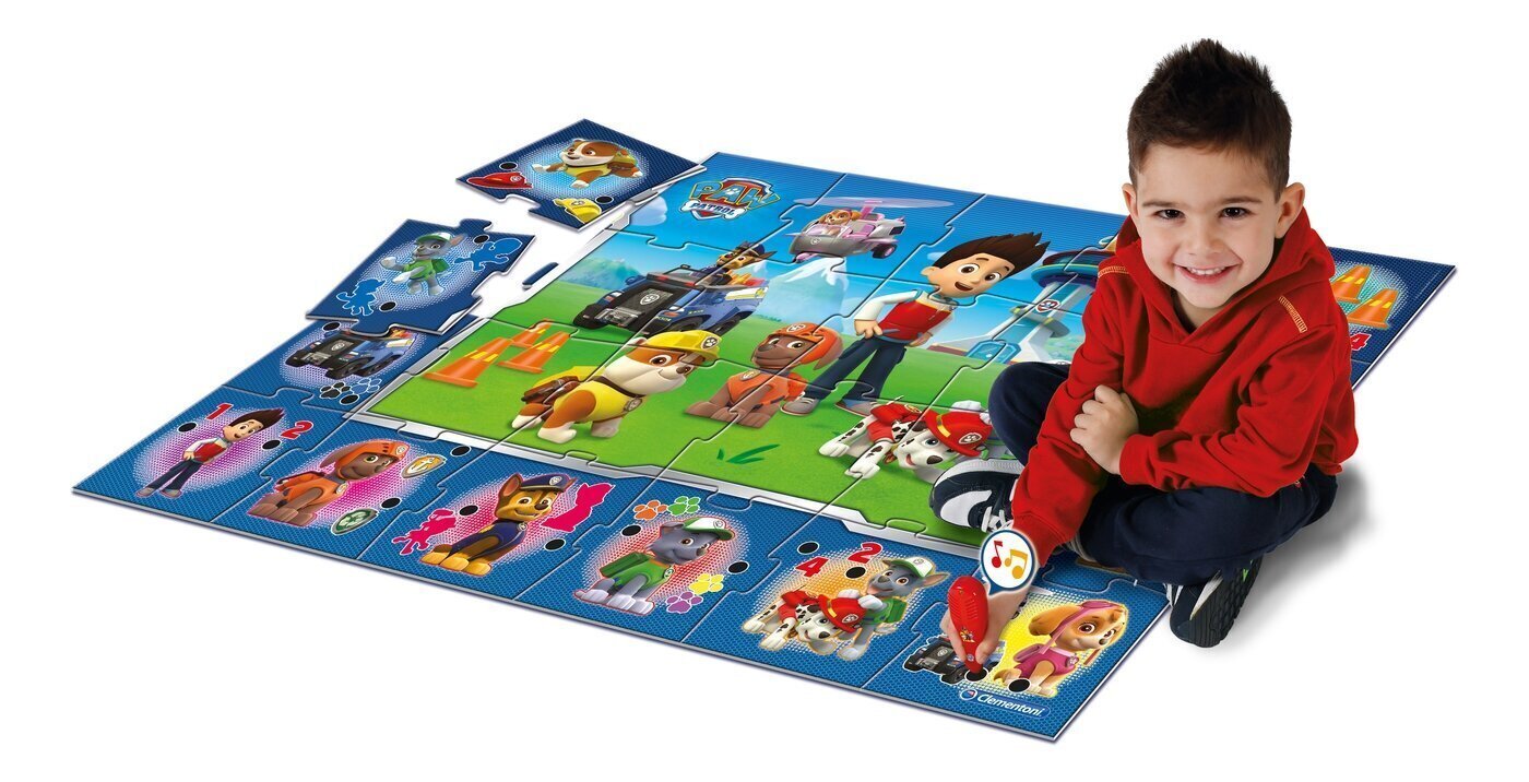 Interaktyvi dėlionė Clementoni Paw Patrol Giant Floor Puzzle, 24 vnt. kaina ir informacija | Dėlionės (puzzle) | pigu.lt