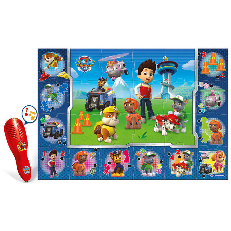 Interaktyvi dėlionė Clementoni Paw Patrol Giant Floor Puzzle, 24 vnt. kaina ir informacija | Dėlionės (puzzle) | pigu.lt