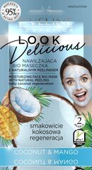 Маска для лица увлажняющая Eveline Look Delicious, 10 мл цена и информация | Маски для лица, патчи для глаз | pigu.lt