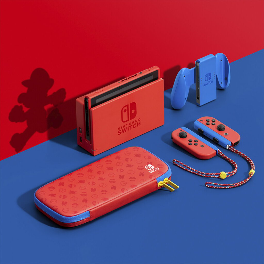 Nintendo Switch Mario Red & Blue Edition, 32GB kaina ir informacija | Žaidimų konsolės | pigu.lt