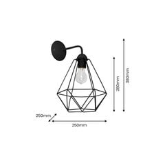 Milagro sieninis šviestuvas Basket kaina ir informacija | Sieniniai šviestuvai | pigu.lt